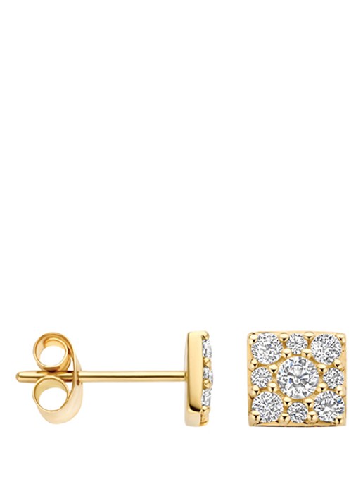 Blush Oorstekers van 14 karaat geelgoud met zirkonia7395YZI  - detail undefined
