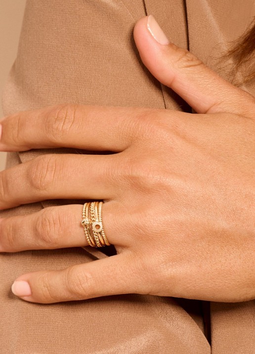 Blush Ring van 14 karaat geelgoud 1195YGO - voorkant 3 geelgoud