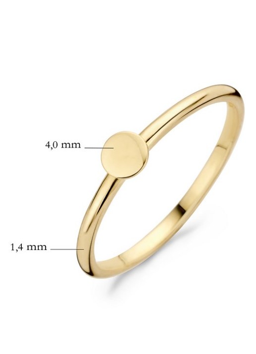 Blush Ring van 14 karaat geelgoud 1212YGO - detail 3 goud