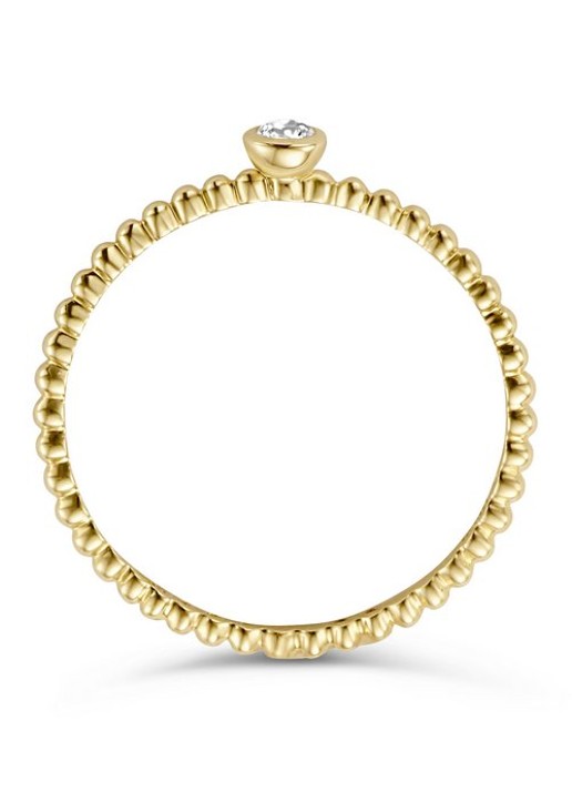 Blush Ring van 14 karaat geelgoud 1216YZI - voorkant 3 geelgoud