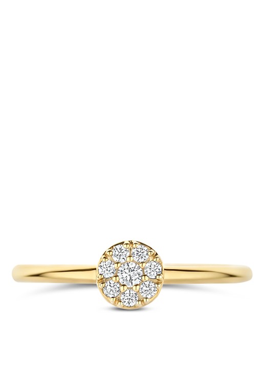 Blush Ring van 14 karaat geelgoud  1277YZI - voorkant 2 goud