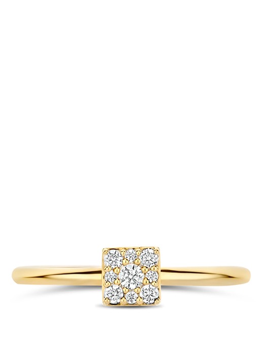 Blush Ring van 14 karaat geelgoud 1278YZI - voorkant 2 goud