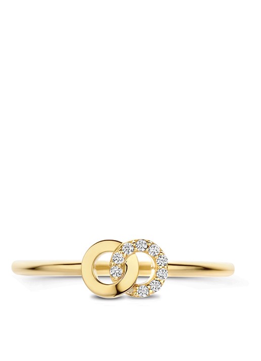 Blush Ring van 14 karaat geelgoud 1282YZI  - detail geelgoud