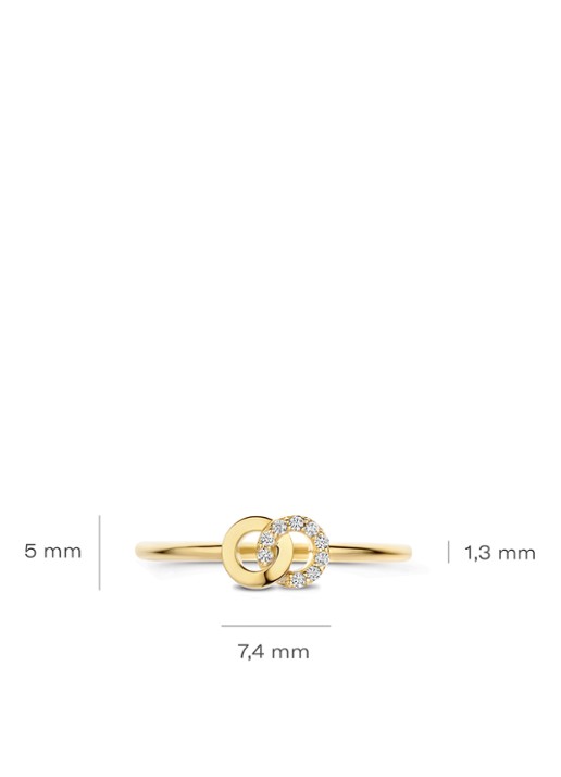 Blush Ring van 14 karaat geelgoud 1282YZI  - detail 3 geelgoud
