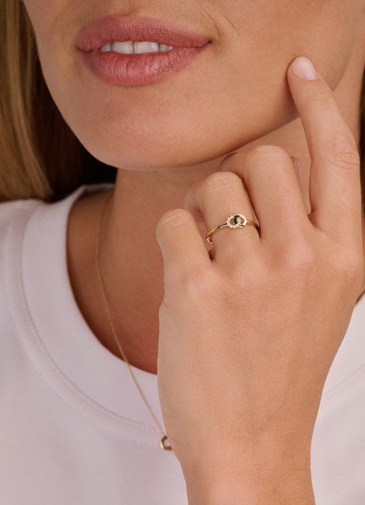 Blush Ring van 14 karaat geelgoud 1282YZI  - voorkant 5 geelgoud