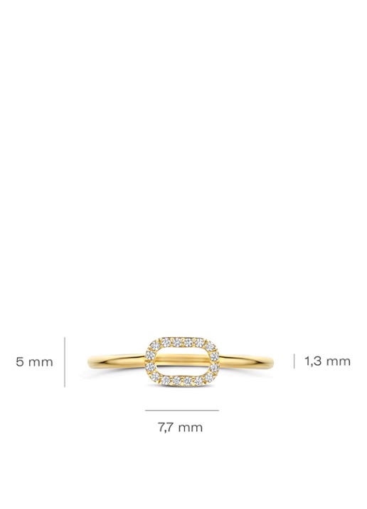Blush Ring van 14 karaat geelgoud 1289YZI  - detail 5 geelgoud