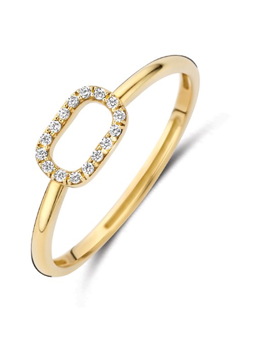 Blush Ring van 14 karaat geelgoud 1289YZI  - voorkant geelgoud