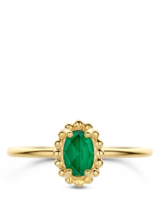 Blush Ring van 14 karaat geelgoud met kristal 1272YMA  - detail 2 goud