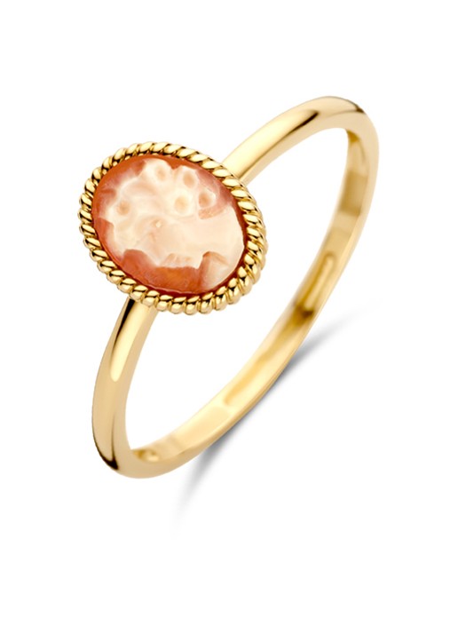 Blush Ring van 14 karaat geelgoud met steen 1250YCA
