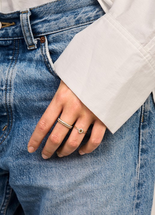 Blush Ring van 14 karaat geelgoud met steen 1258YGP - detail 3 geelgoud