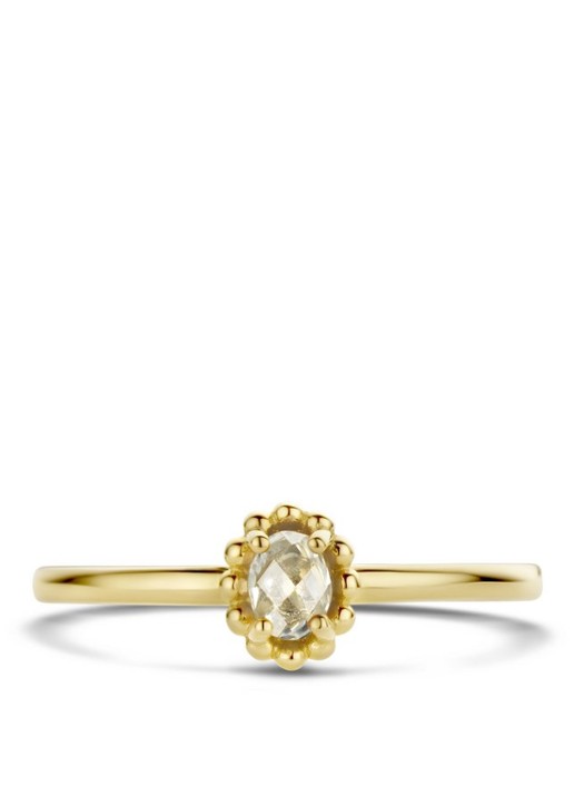Blush Ring van 14 karaat geelgoud met topaas 1227YWT - detail 7 geelgoud