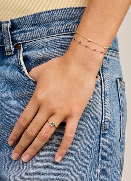 Blush Ring van 14 karaat geelgoud met topaas 1258YLB - detail 3 goud