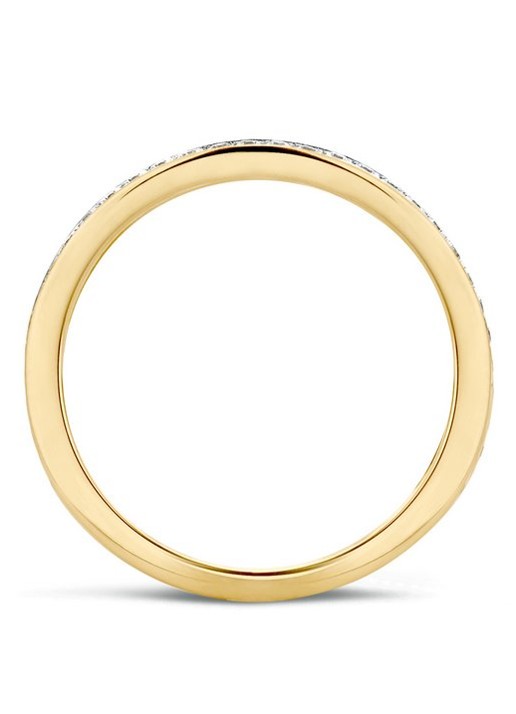 Blush Ring van 14 karaat geelgoud met zirkonia 1119BZI - detail 3 geelgoud