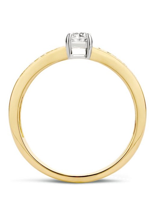 Blush Ring van 14 karaat geelgoud met zirkonia 1125BZI - detail 3 geelgoud