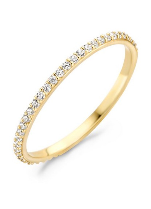 Blush Ring van 14 karaat geelgoud met zirkonia 1201YZI