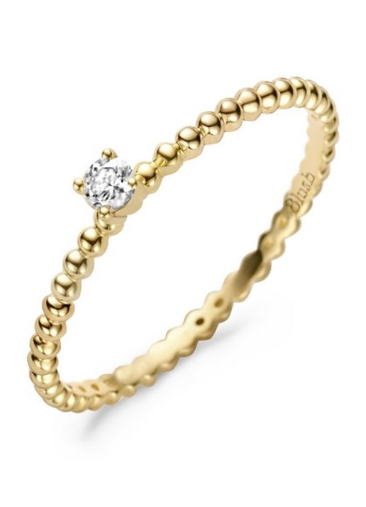 Blush Ring van 14 karaat geelgoud met zirkonia 1215YZI
