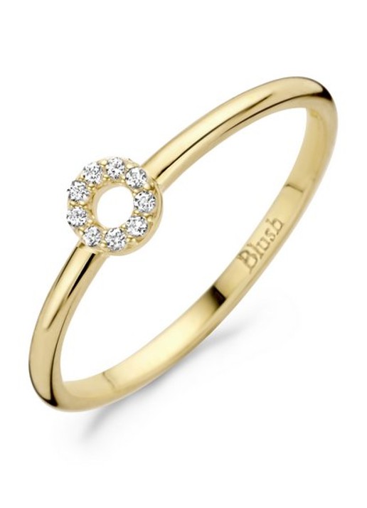 Blush Ring van 14 karaat geelgoud met Zirkonia 1217YZI