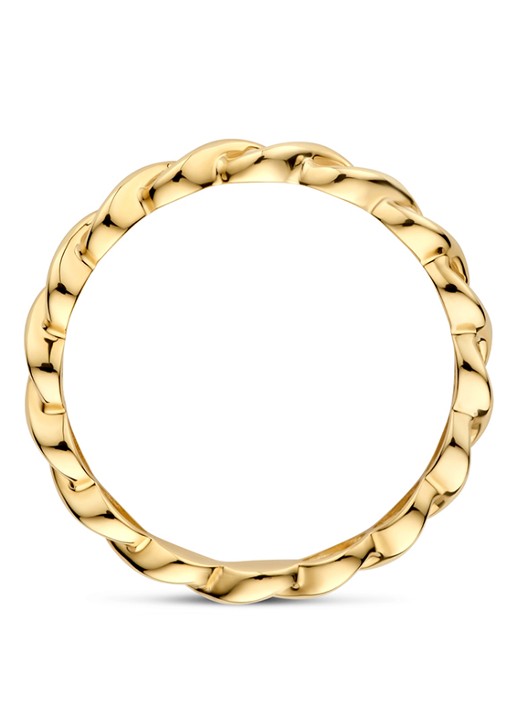 Blush Ring van 14 karaat geelgoud met zirkonia 1259YZI - voorkant 4 geelgoud