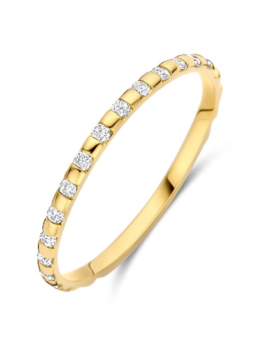 Blush Ring van 14 karaat geelgoud met zirkonia 1268YZI