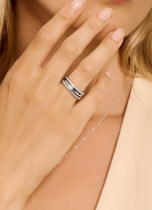Blush Ring van 14 karaat witgoud met zirkonia 1119WZI - detail 4 witgoud