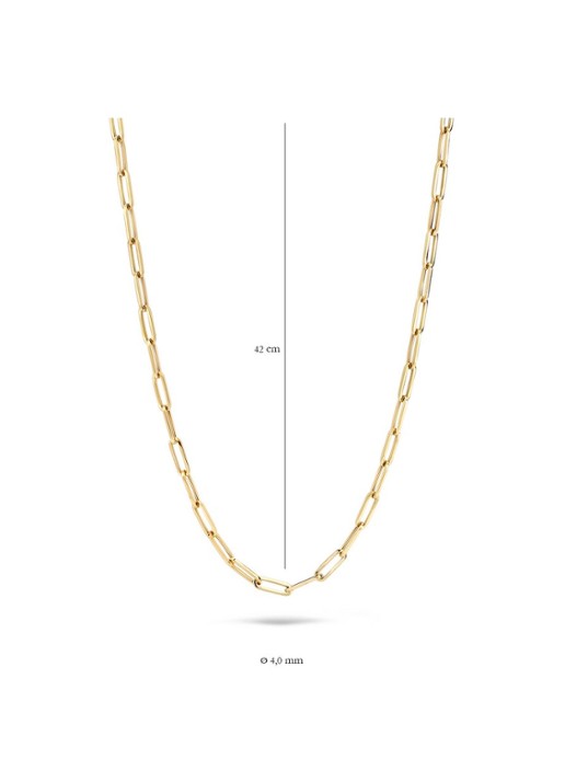 Blush Schakelketting van 14 karaat geelgoud 3101YGO - detail 3 geelgoud