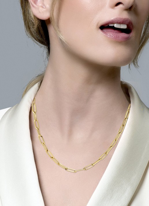 Blush Schakelketting van 14 karaat geelgoud 3101YGO - voorkant 2 geelgoud