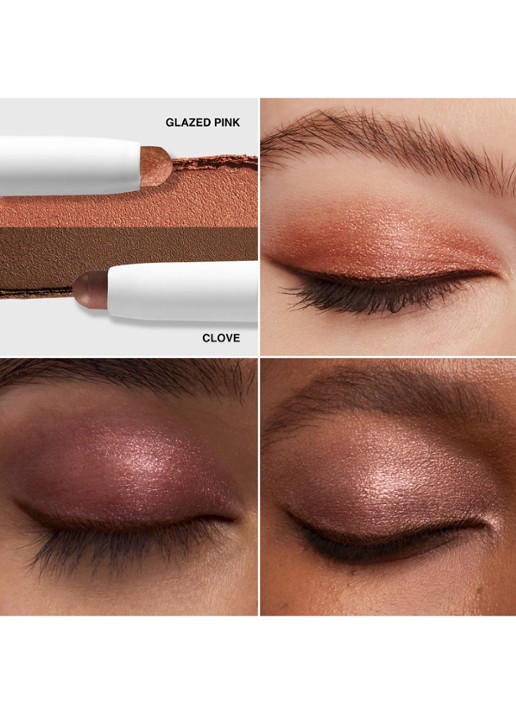 Bobbi Brown Dual-Ended Long-Wear Cream Shadow Stick Duo - oogschaduwstick set - detail 2 mica / iced plum / glazed pink / clove