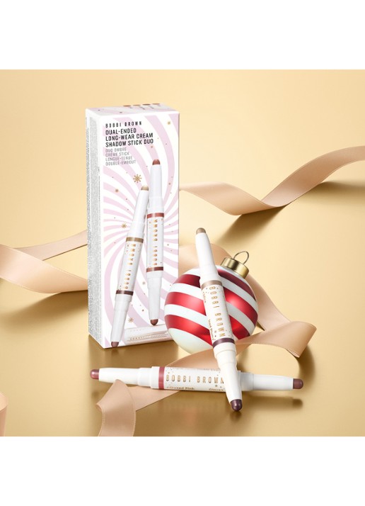 Bobbi Brown Dual-Ended Long-Wear Cream Shadow Stick Duo - oogschaduwstick set - detail 4 mica / iced plum / glazed pink / clove