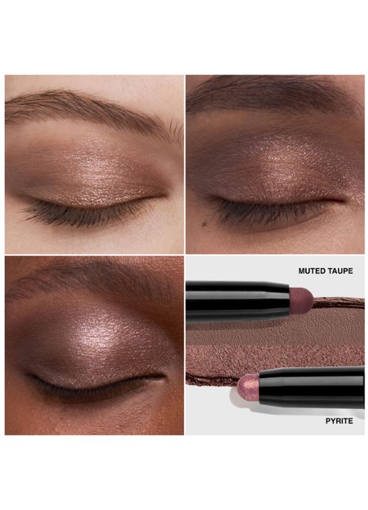 Bobbi Brown Dual-Ended Long Wear Cream Shadow Stick - oogschaduwstick - detail 2 muted taupe / pyrite