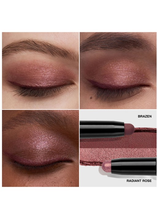 Bobbi Brown Dual-Ended Long Wear Cream Shadow Stick - oogschaduwstick - detail 4 brazen / radiant rose