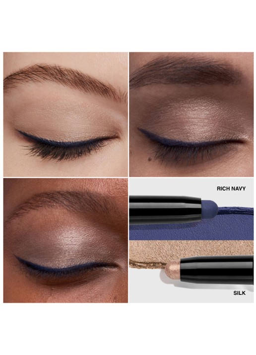 Bobbi Brown Dual-Ended Long Wear Cream Shadow Stick - oogschaduwstick - detail 2 rich navy / silk