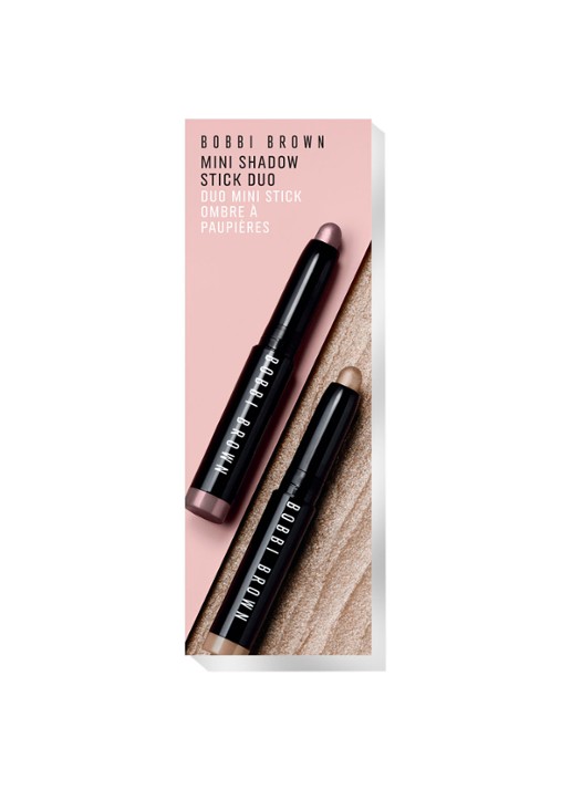 Bobbi Brown Mini Shadow Stick Duo - Limited Edition oogschaduwstick set - voorkant 5 dusty mauve / mica