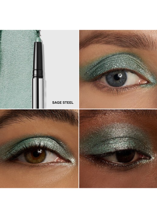 Bobbi Brown Molten Metal Shadow Stick - oogschaduwstick - achterkant 6 sage steel