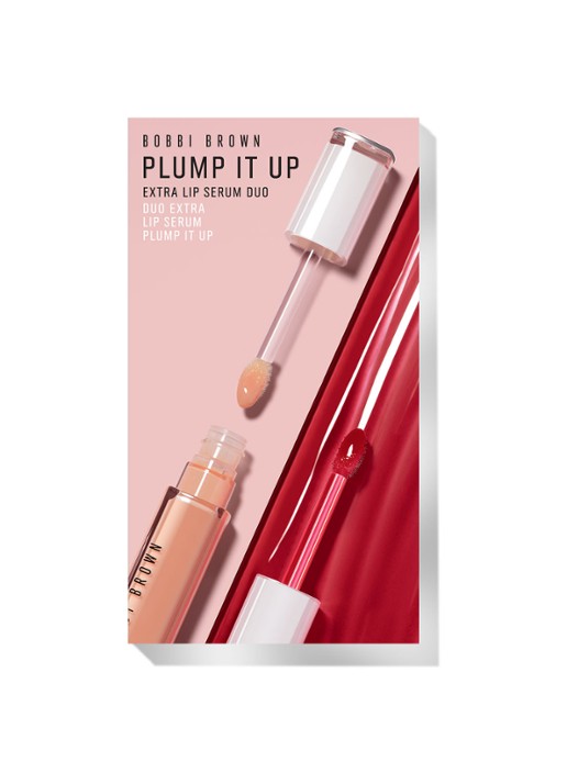 Bobbi Brown Plump It Up Extra Lip Serum Duo - Limited Edition  - voorkant 5 bare honey / bare raspberry