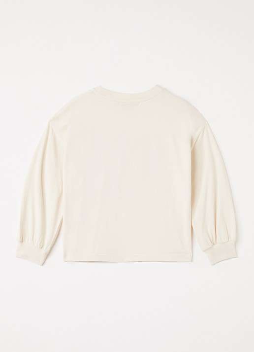 BOBO CHOSES Booo longsleeve met logoprint - voorkant 2 lichtroze