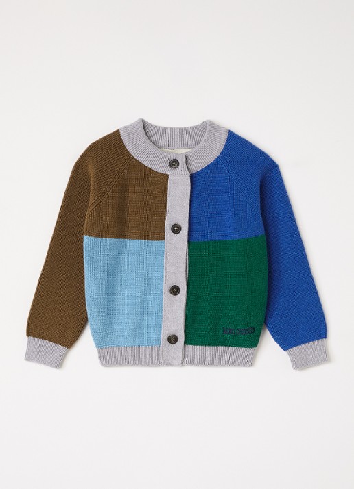 BOBO CHOSES Color Block ribgebreid vest