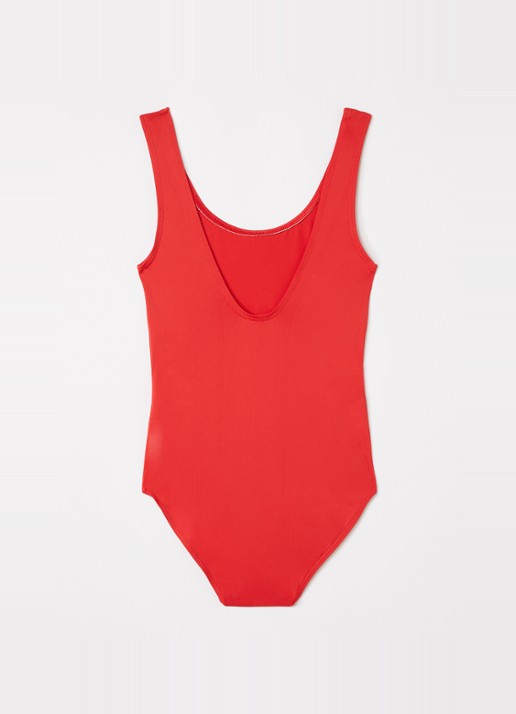 BOBO CHOSES Daisy badpak met print - voorkant 2 rood