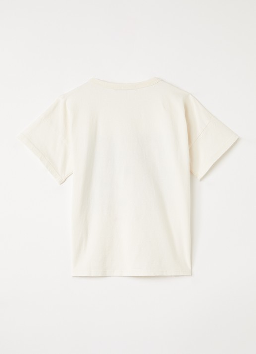 BOBO CHOSES Dog T-shirt met print - voorkant 2 gebroken wit