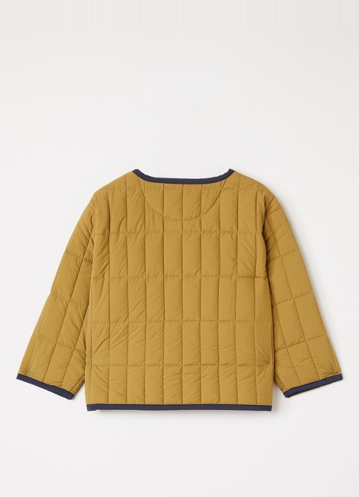BOBO CHOSES Gewatteerd jack met quilt patroon - achterkant 3 khaki