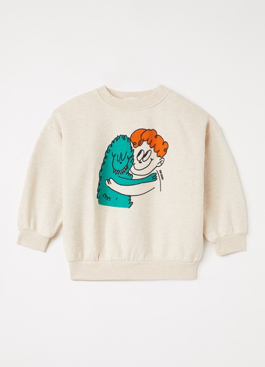 BOBO CHOSES Hug Hairy Monster sweater met print