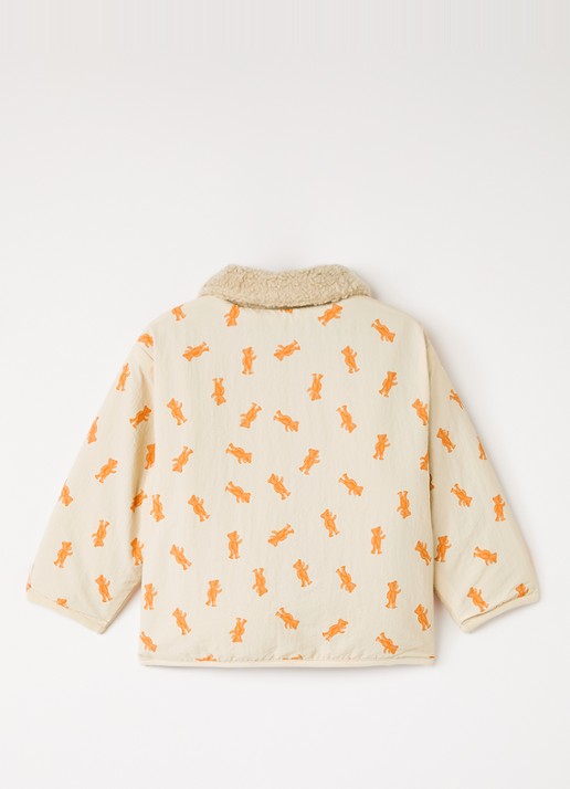 BOBO CHOSES Jack met print en details van fleece - achterkant 2 lichtroze
