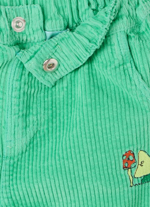 BOBO CHOSES Mush Monsters tapered fit broek van corduroy - detail 3 groen