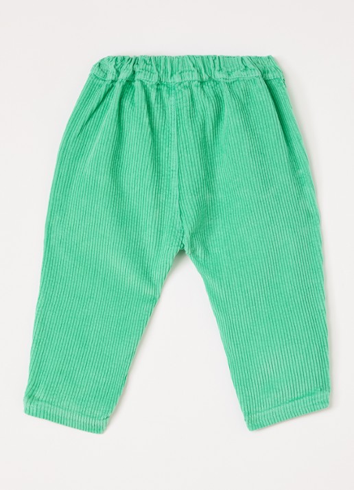 BOBO CHOSES Mush Monsters tapered fit broek van corduroy - voorkant 2 groen