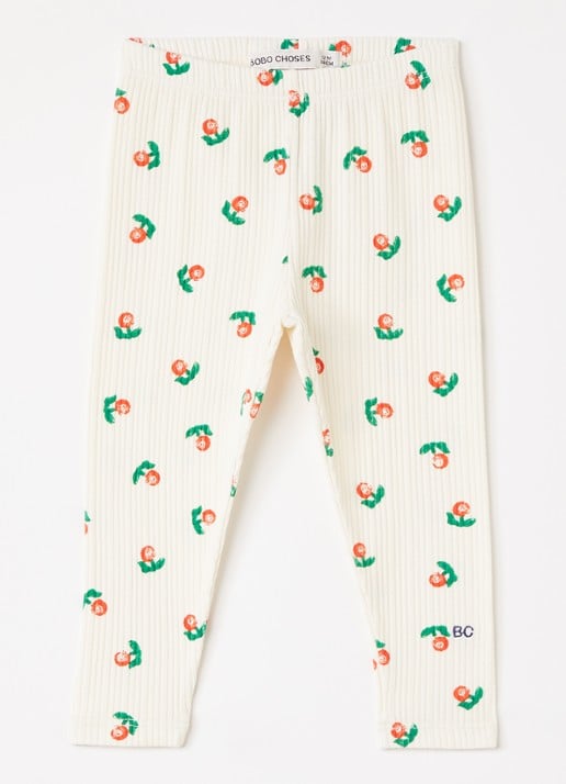 BOBO CHOSES Stamp Bloom slim fit legging met print