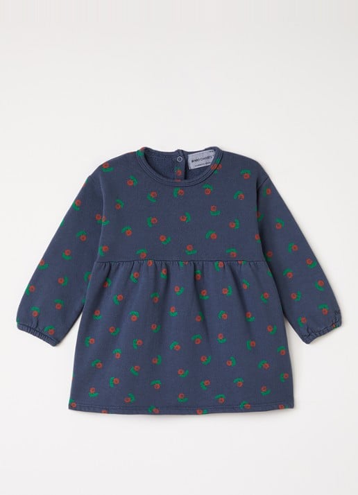 BOBO CHOSES Stamp Bloom trui jurk met print