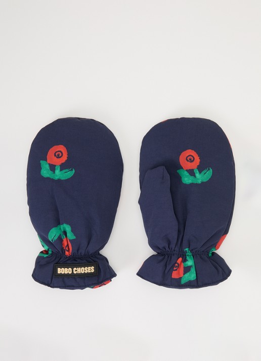 BOBO CHOSES Stamp Bloom wanten met bloemenprint en logo