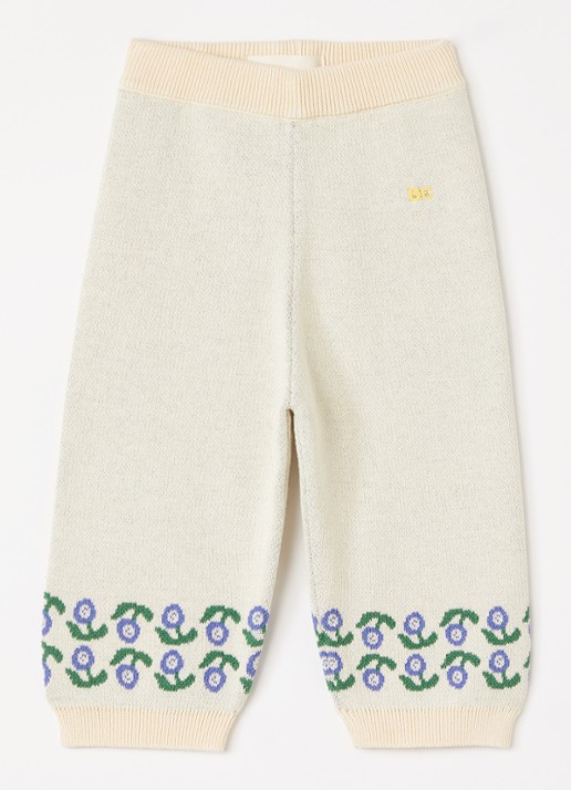 BOBO CHOSES Stamp Bloom wide fit broek met print