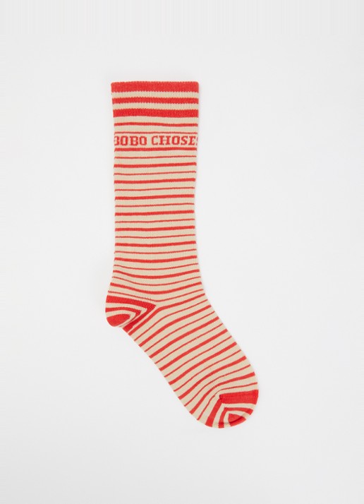 BOBO CHOSES Stripes Extra Long sokken in katoenblend met streepprint