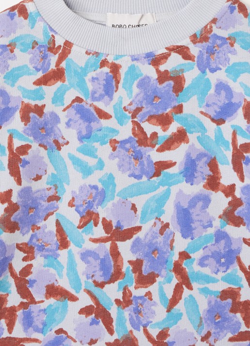 BOBO CHOSES Sweater met bloemenprint - detail 3 paars