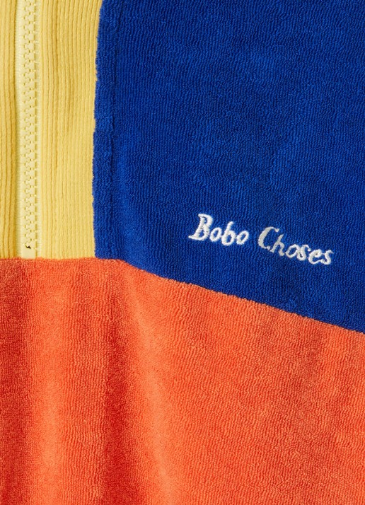 BOBO CHOSES Sweater met halve rits - detail orange